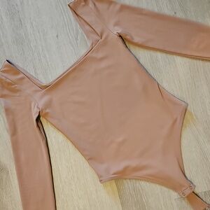 Aritzia Taupe Bodysuit